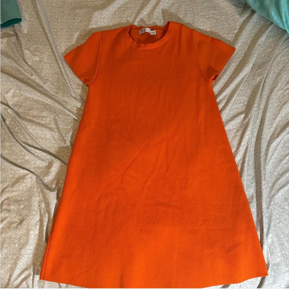 Zara Orange Mini Dress